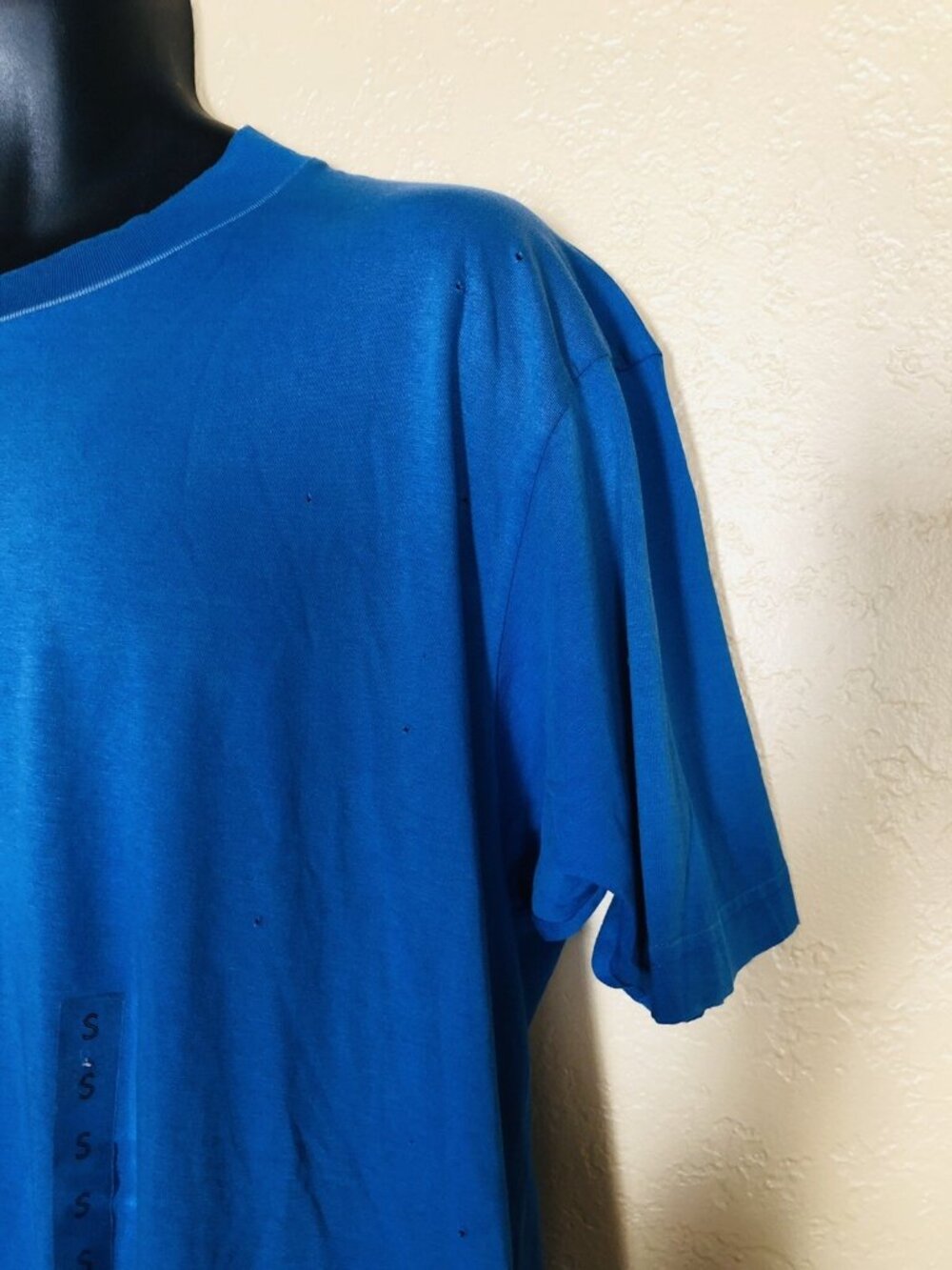 Diesel Men's T-Gila Blue Perforated Oversized T-Shirt Sz M NWT - Picture 6 of 12
